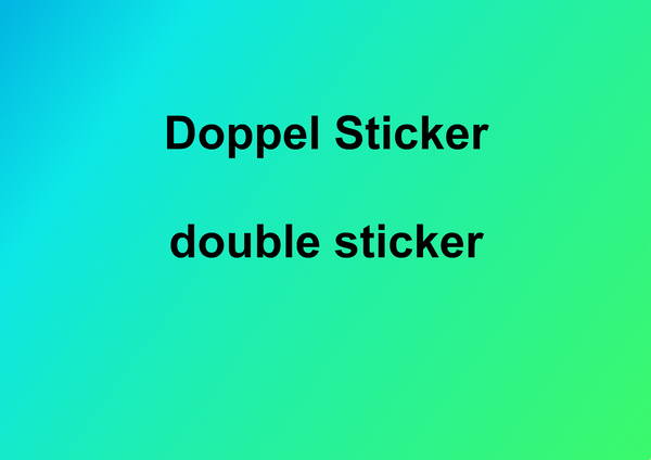 Doppel Form Sticker