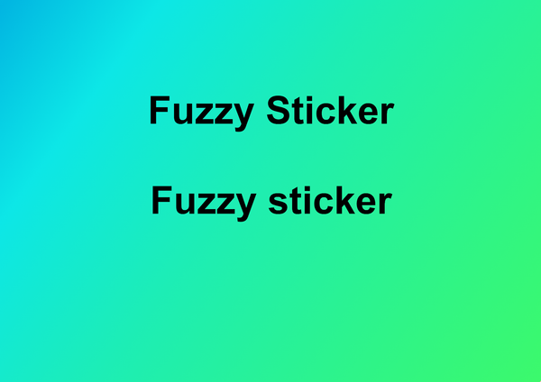 Fuzzy Sticker