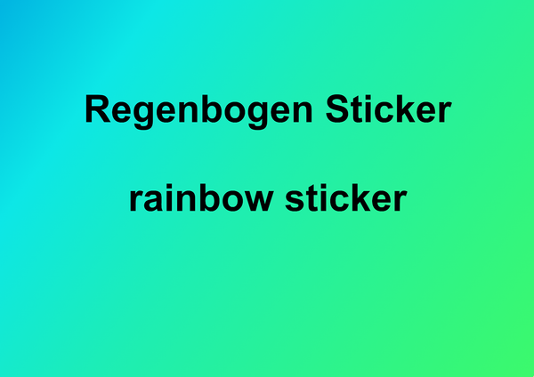 Regenbogen Sticker