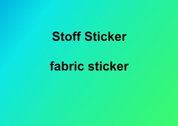 Stoff Sticker