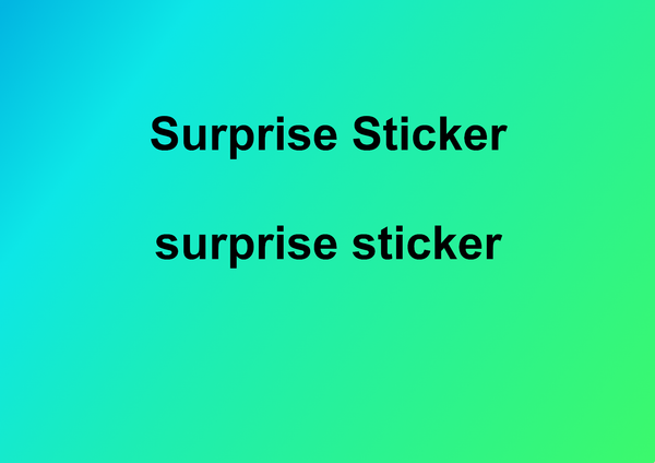 Surprise Sticker