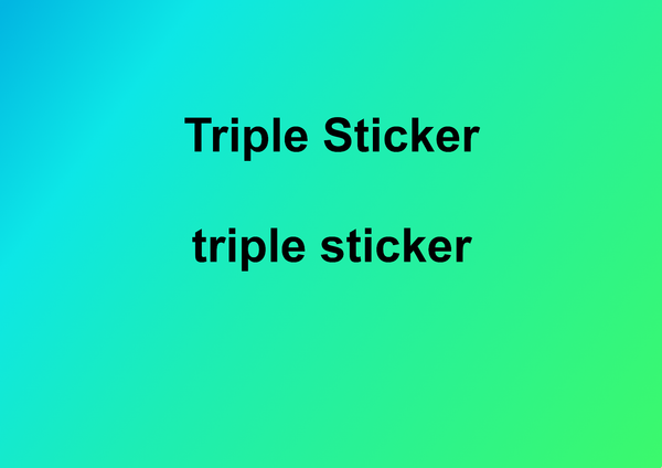 Triple Form Sticker