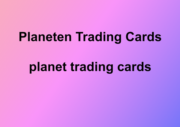 Planeten/Puzzle Trading Cards
