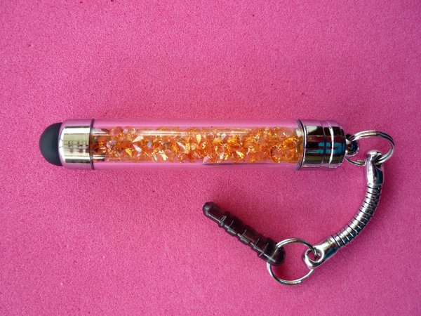 3 Touch Pen Mini Crystal Orange