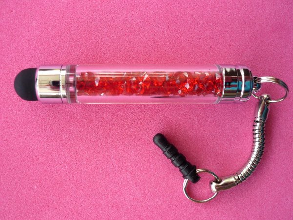 1 Touch Pen Mini Crystal Rot