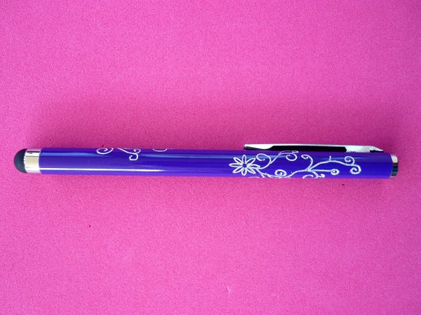 1 Touch Pen Ornament Gravur Lila