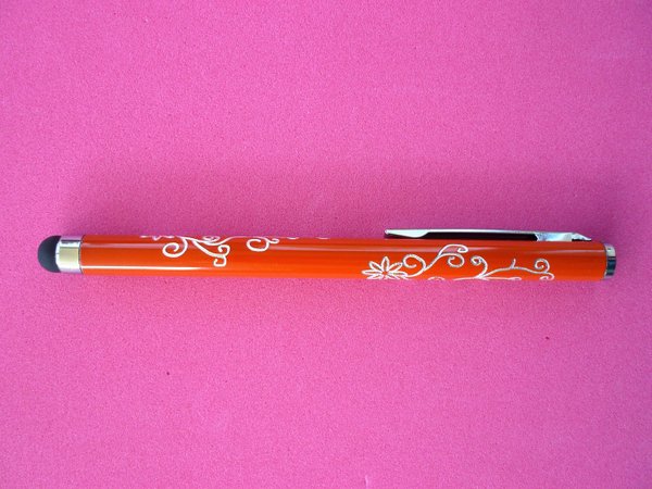 1 Touch Pen Ornament Gravur Orange