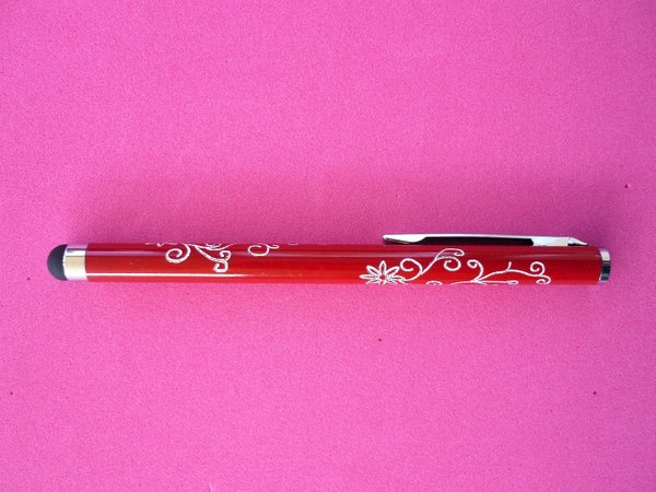 1 Touch Pen Ornament Gravur Rot