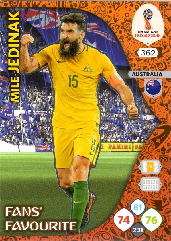 PANINI [FIFA World Cup Russia 2018 Adrenalyn XL] Trading Card Nr. 362