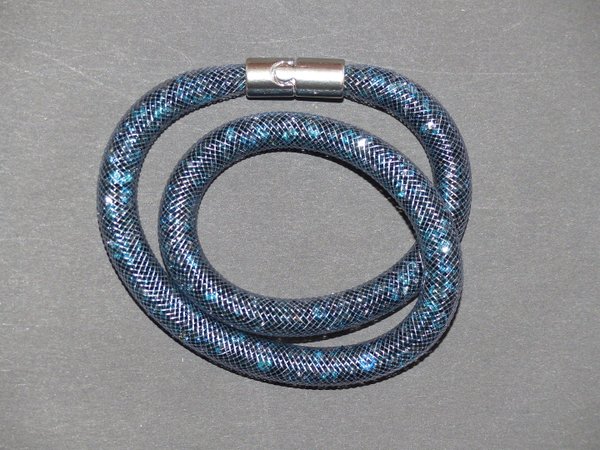 1 Stardust Kristall Armband, Wickelarmband Saphir