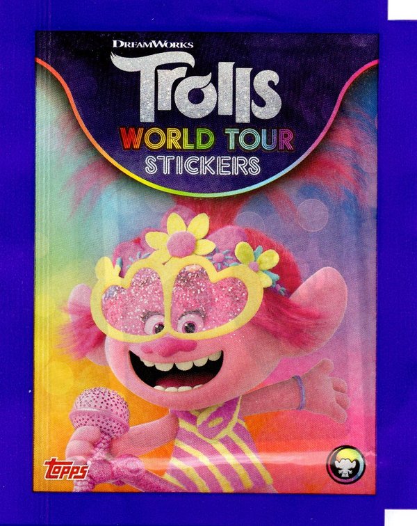 TOPPS [Trolls World Tour] Sammelalbum inkl. 167 Sticker/Stickerkarten