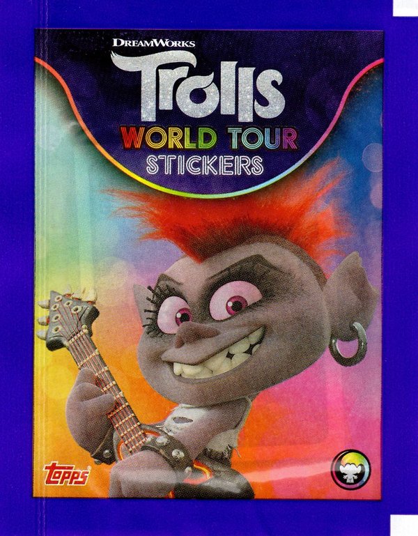 TOPPS [Trolls World Tour] Sammelalbum inkl. 167 Sticker/Stickerkarten